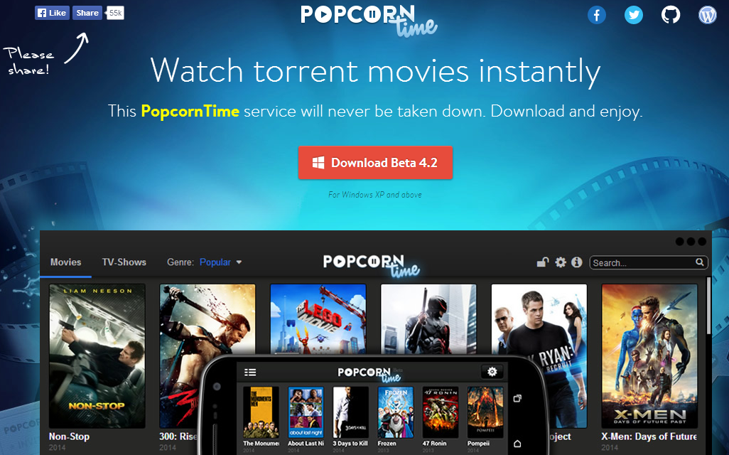 Popcorn movie app download